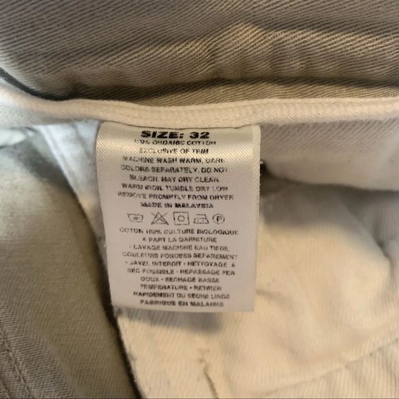 Patagonia Men’s Stand Up Flat Front Beige Hiking Shorts Size 32 Organic Cotton - Picture 6 of 6